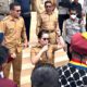 Bupati dan Wakil Bupati SBD, Ratu Ngadu Bonu Wulla dan Dominikus Alphawan Rangga Kaka, saat menyambut aksi damai Gerakan Perubahan PMKRI dan GMKI Bersuara di halaman Kantor Bupati SBD terkait lokasi pengambilan pasir laut (Johan Sogara/Lintas Sumba)