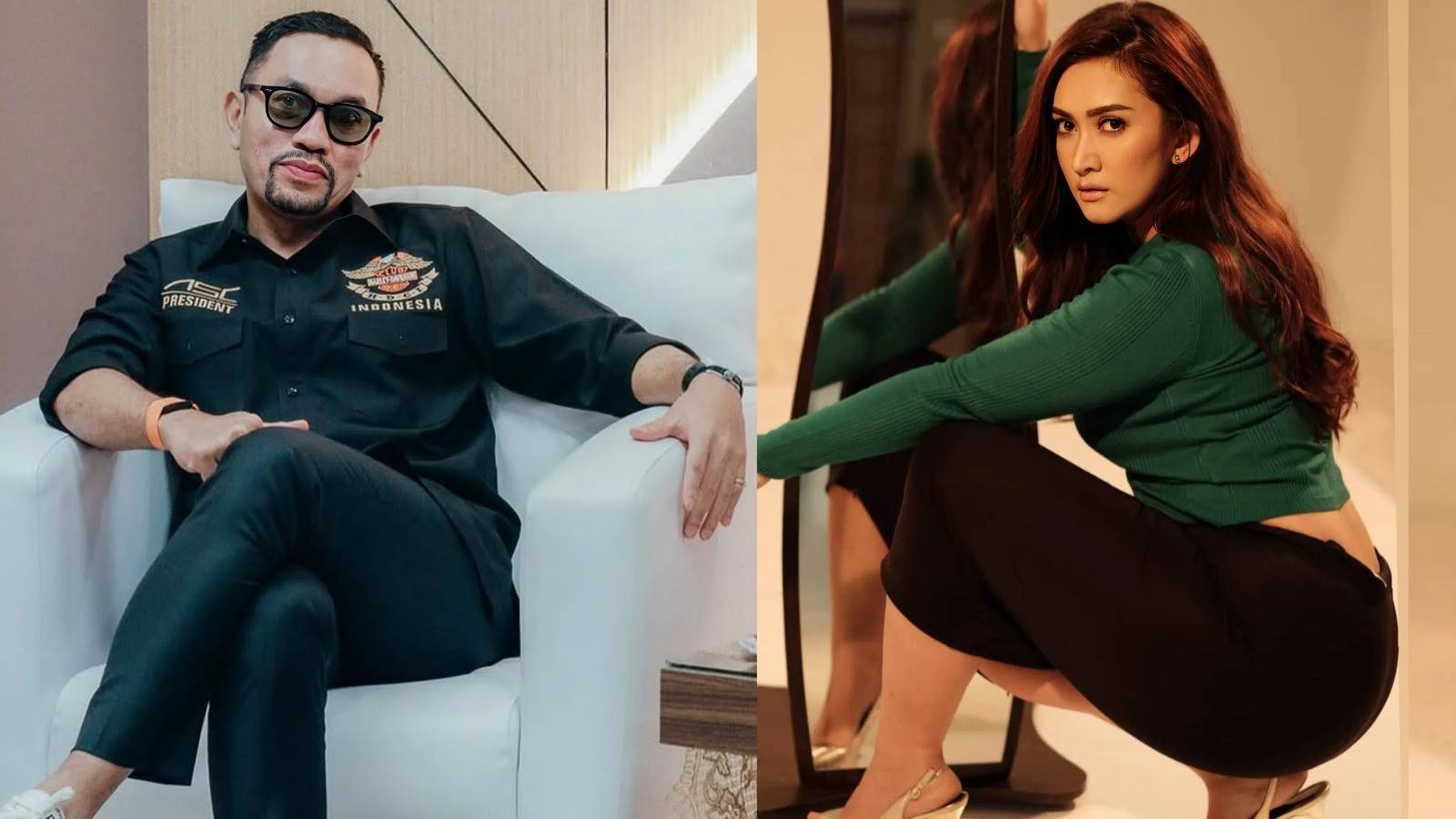 Anggota DPR RI Fraksi Partai NasDem, Ahmad Sahroni dan Nafa Urbach (@ahmadsahroni/@nafaurbach/Instagram)