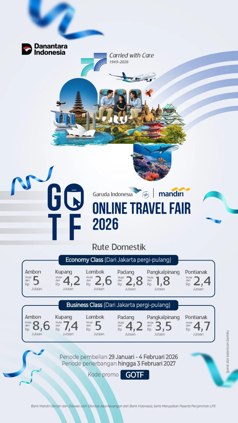 Promo Tiket GOTF 2026.(Istimewa/Lintas Sumba/ATL)