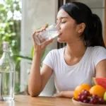 Gambar Ilustrasi. Seorang wanita sedang minum Air Es (Johan Sogara/Lintas Sumba)
